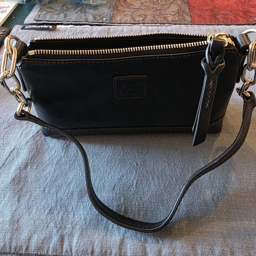Dooney & Bourke Black Leather Wristlet